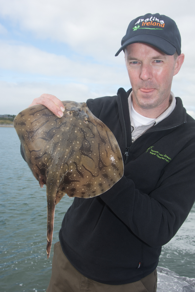 Kevin Crowley with his first Undulate Ray